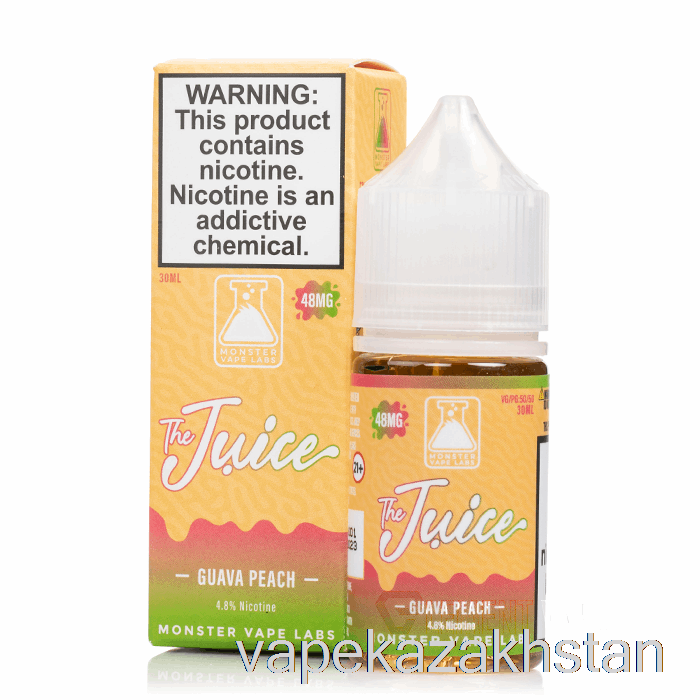 Vape Kazakhstan Guava Peach - The Juice Salts - 30mL 48mg